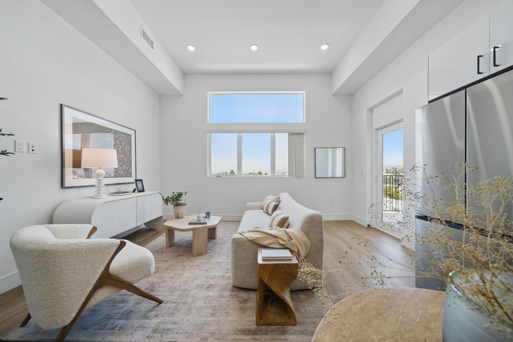 Living area at The Monarch